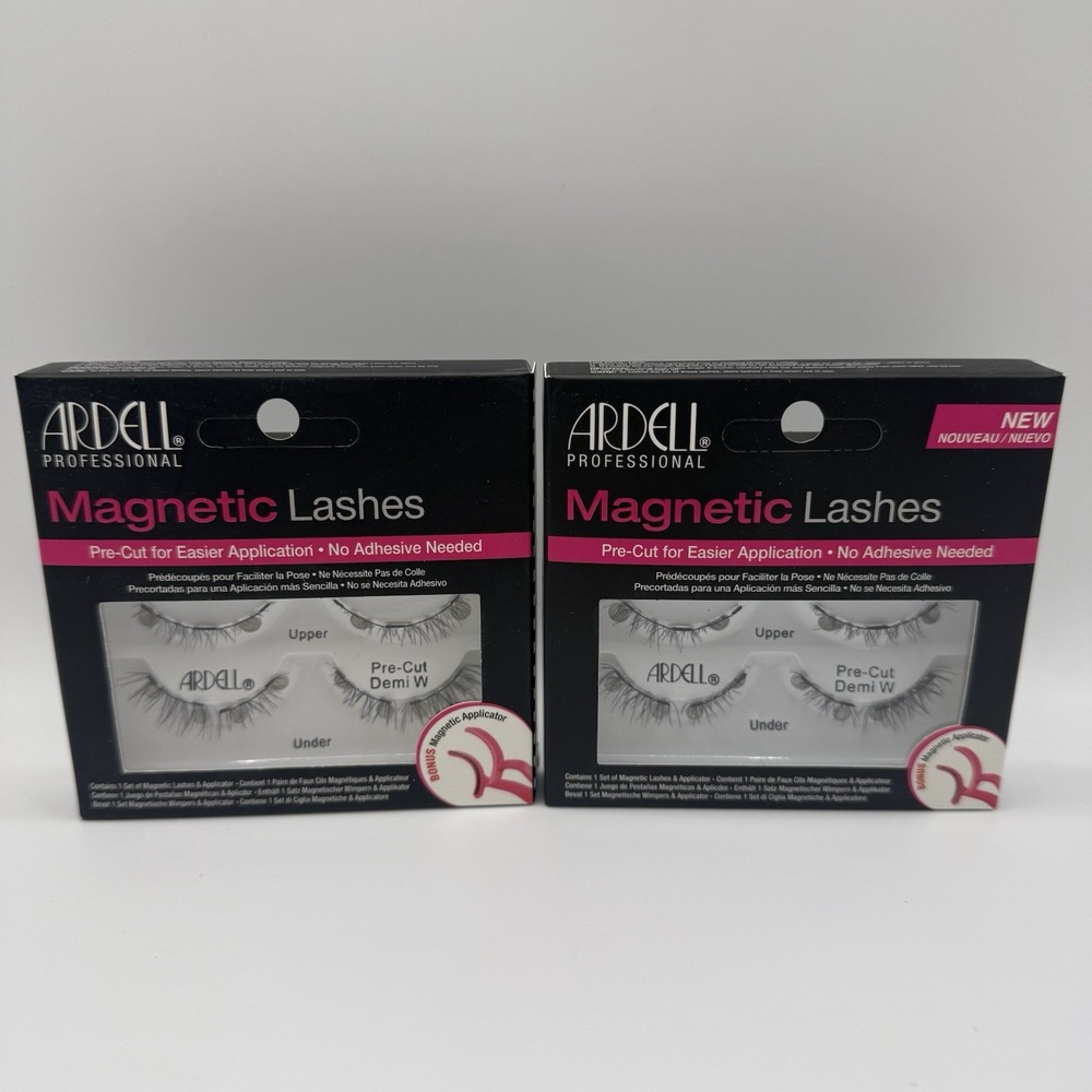 Ardell Magnetic Lashes Pre-Cut Demi W 2 Pack Black No Glue 70471
